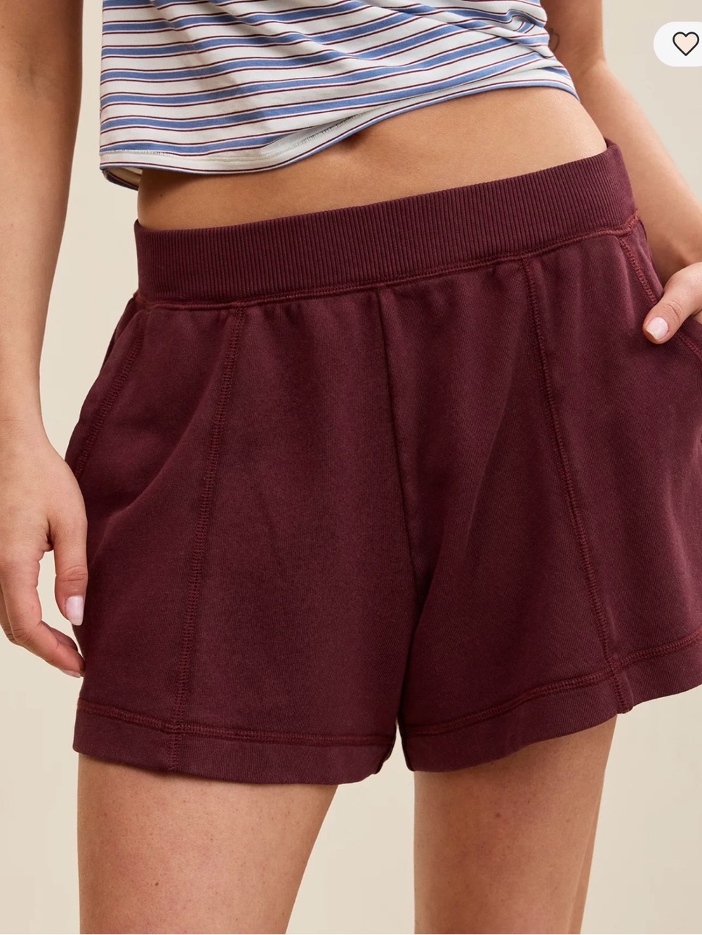 Aerie Go-To Stitch Short - Royal Berry